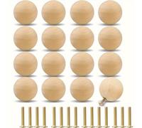 TEMU Juego de 16 tiradores de madera elegantes con tornillos para cajones - perfectos para armarios, tocadores y cocinas