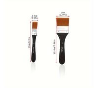 TEMU Juego de 2/7 Pinceles de de Nylon con de Diferentes Tamaños Grandes para Gesso, Barnices, Acrílico, Acuarela, de Madera y Limpiador de Muebles de Pared