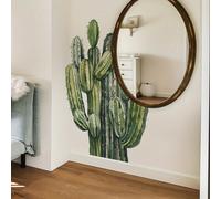 TEMU Juego de 2 Calcomanías de Pared de Cactus Tropical Verde para Decoración de Dormitorio y Sala, 15.4in X 38.6in, 2 Piezas