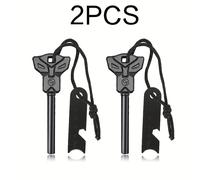TEMU Juego de 2 Encendedores de Lluvia , Versátil con Rascador de Golpeo, para Situaciones de de Emergencia al , No Necesita Baterías, Diseño Compacto y , Ideal para Camping y Senderismo, Sin Batería