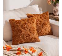 TEMU Juego de 2 fundas de almohada suaves de para decoración de otoño, estampado de ardillita y , fundas de cojín de 45*, aptas para sofá, , dormitorio; relleno de almohada no incluido