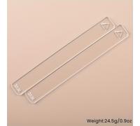 TEMU Juego de 2 Guías de Profundidad para Arcilla Hobbyworker, Reglas Medidoras de Grosor para Masa, Disponibles en 5 Tamaños: 2/3/4/5/6 mm