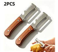 TEMU Juego de 2 peladores multifunción , cortador de verduras, rebanador de cebolla, herramienta para pelar caña de , y repollo, raspador de piel , utensilios de cocina para preparación de