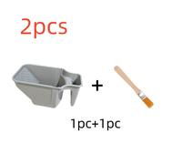 TEMU Juego de 2 piezas/1 juego de para pintura portátil de 4 pulgadas con soporte para rodillo - de material PP duradero, gran capacidad, fácil de combinar con pinceles y roldanas