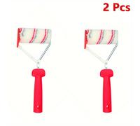 TEMU Juego de 2 rodillos ajustables para bordes de pintura con 6 funciones - una deflector de acero inoxidable que fugas, ideal para pintar paredes para entusiastas como para profesionales
