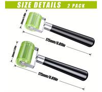 TEMU Juego de 2 rodillos de presión, 30 mm mm, rodillos profesionales, resistentes al , para cinta de y lona de PVC , herramienta de instalación, rodillos de presión