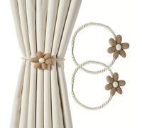 TEMU Juego de 2 sujetadores magnéticos para cortinas, pequeñas , , correas para sujetar cortinas, adecuados para la decoración del hogar, dormitorio, oficina, interior y exterior