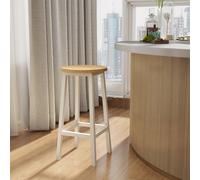 TEMU Juego de 2 Taburetes de Bar, Taburetes de Cocina, con Reposapiés, Altura 65 cm, para Salón, Comedor