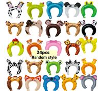 TEMU Juego de 24 Diademas Inflables con Animales del y Globos para el Cabello, Temática de y Granja - Suministros para de con Disfraces de Animales