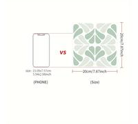 TEMU Juego de 24 Pegatinas de Azulejos Florales Verdes Adhesivas - Impermeables, Vinilos Removibles para Paredes de Cocina, Baño, Muebles y Escaleras - 6x6" & 8x8