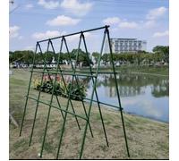 TEMU Juego de 28 estacas de soporte de jardín duraderas, que 12 soportes con de metal, 4 clips tipo A, 6 conectores, 6 hebillas , anticorrosión y fáciles de insertar, adecuado para plantas,