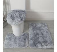TEMU Juego de 3 Alfombras de Baño - Suaves, Absorbentes, Antideslizantes, Lavables a Máquina, Conjunto de Alfombras Rectangulares para Baño