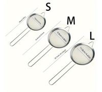 TEMU Juego de 3 Coladores de Malla de Acero Inoxidable - Herramientas de Cocina Duraderas y Fáciles de Limpiar para Hornear y Cocinar, Perfectos para Filtrar Aceite y Tamizar