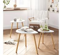 TEMU Juego de 3 mesas auxiliares Kealive, mesas de sofá modernas, minimalistas, mesa de café, mesa de salón de madera, para dormitorio, , oficina,