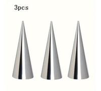 TEMU Juego de 3 Moldes de Pastelería de Acero Inoxidable de - Versátiles para Croissants, Pan , Puff y Helado - Herramientas Esenciales para Hornear en la Cocina