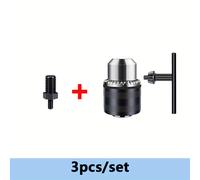 TEMU Juego de 3 piezas Adaptador para Amoladora M5-M10 - Varilla de Conexión con Cabezal de Sujeción de Hierro (1.5-10mm) - Universal para Herramientas Eléctricas, Fácil Instalación