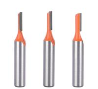 TEMU Juego de 3 piezas de cortador de una sola cara, herramientas de fresado para carpintería con vástago de 8 mm, cortador de recorte para máquina de tallado, cabezal de cortador de ranuras