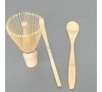 TEMU Juego de 3 piezas de utensilios para matcha, un de bambú, cucharilla de té y chasaku (cucharón), adecuado para de matcha (), cucharilla de té y cucharón (chashaku), herramientas para del té