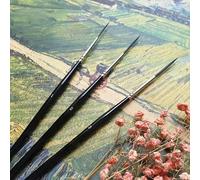 TEMU Juego de 3 piezas: delineador de nailon de punta extendida, de para trabajos meticulosos, pintura de flores y pájaros, de acuarela, de caligrafía extendido