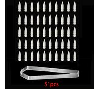 TEMU Juego de 31 piezas (30 puntas + 1 pinza) / 51 piezas (50 puntas + 1 pinza) de de tinta con pinza de clip para puntas, para la serie completa 8101, puntas de repuesto universales