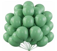 TEMU Juego de 35 globos de látex verde frijol de 10 pulgadas para decoración de fiestas de , , aniversarios y Día de San Valentín