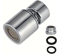 TEMU Juego de 4 Adaptadores Purificadores de Agua Aerador: 1 Adaptador + 1 Conector + 2 Juntas de Goma. Adaptador de Función, Compatible con Cabezales de Rociado de Cocina FM22/M24