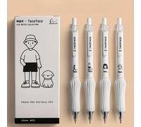 TEMU Juego de 4 bolígrafos de gel retráctiles adorables con punta de 0.5 mm, con de secado rápido para una escritura y un agarre - Ideal para journaling y de oficina, como regalo para de la