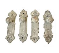 TEMU Juego de 4 Ganchos Decorativos de Hierro Fundido Estilo Shabby Chic - , Perillas para Puertas, Ideales para Colgar Ropa, Llaves, Toallas y Bolsas