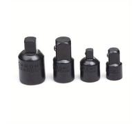 TEMU Juego de 4 Llaves de Carraca con Adaptador de Enchufe - Convertidor de Accionamiento de 1/4", 3/8", 1/2" para Herramientas de Impacto Aéreo y , Llaves de Llave, Reductor