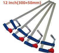 TEMU Juego de 4 piezas Abrazadera de de Ladrillo con Varilla de Sujeción Rápida para Madera, Tamaños 6" - 150x50mm / 12" - 300x50mm / 24" - 600x80mm