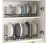 TEMU Juego de 4 piezas de escurreplatos de cocina, estante de secado de platos para en , organizador y estante de almacenamiento de vajilla para el hogar