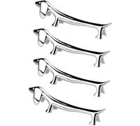 TEMU Juego de 4 Porta Utensilios de Dachshund, Reposachopsticks de Acero Inoxidable, Soporte para Cucharas y Tenedores, Accesorios Decorativos para Mesa de Cocina
