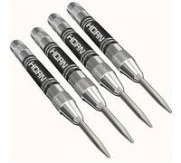 TEMU Juego de 4 punzones centrales automáticos con de ajustable, herramienta de taladro de metal duradero para de orificios centrales, con una punta , ideal para carpintería y taladrado de metal