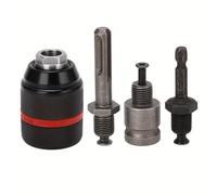 TEMU Juego de 4 Sin Llave para Taladro de Resistencia con Vástago Hexagonal de 1/2" - Adaptadores SDS y Cuadrados para Eléctrico, Compatible con Brocas de 1.5mm a 13mm