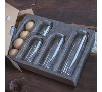 TEMU Juego de 4 Tarros Herméticos sin Plomo con Tapones Esféricos, Frascos Mason para Almacenar , Café, Contenedores de Té y en la Cocina, Tarros para Dulces, Galletas y Arroz