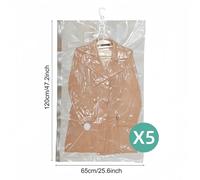 TEMU Juego de 5 bolsas de almacenamiento al vacío colgantes, nuevas bolsas selladas al vacío para ropa de invierno, ideal para organizar y guardar abrigos, trajes y chaquetas