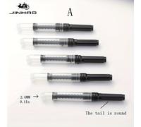TEMU Juego de 5 convertidores de tinta Jinhao para pluma estilográfica, tipo balancín, absorbente, de empuje/tornillo, calibre 2.6 mm, para y oficina