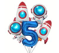TEMU Juego de 5 Globos de Astronauta y , Globos Digitales, Ideales para , Fiestas de Baby Shower, Decoraciones de Halloween y Navidad