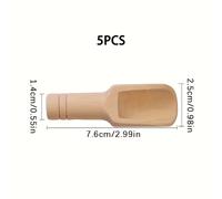 TEMU Juego de 5 Mini Cucharas de Madera para Especias, , Té y Café - Cucharas Pequeñas de Madera Versátiles