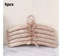 TEMU Juego de 5 perchas de seda, perchas , perchas antideslizantes, perchas para ropa, perchas con esponja, perchas cubiertas grandes y duraderas, para ropa de mujer, suéteres, vestidos,