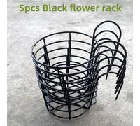 TEMU Juego de 5 piezas de estante colgante de 16 cm para macetas de plantas verdes, en /, estante de pared para , para suculentas en , verde, estante floral para barandilla de almacenamiento
