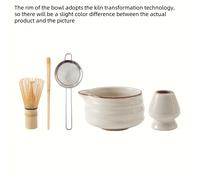 TEMU Juego de 5 Piezas para Matcha: de Matcha de Horno Tradicional, de Bambú, Soporte para , Cuchara y , Regalos Únicos para Mujeres, Hombres, Novia, Decoración para , Regalos para Amantes del Té