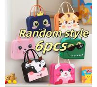 TEMU Juego de 6 bolsas bento portátiles, bolsas de almuerzo con bonitos estampados, bolsas de prácticas, bolsas aislantes para lonchera (sin ), aptas para el trabajo. Autoservicio , sin
