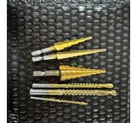 TEMU Juego de 6 brocas escalonadas, cortador fundido 4 4-12 3-12 mm 3 6/8, aptas para carpintería y perforación de en metal