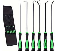 TEMU Juego de 6 Herramientas SWANLAKE GARDEN - Kit de Acero S2 Duradero para Extracción de Anillos/O-Ring con Mini Extractor, Verde / - Sin Batería Necesaria, Fácil Almacenamiento en Estuche