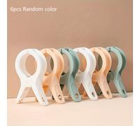 TEMU Juego de 6 pinzas grandes para colcha a prueba de viento aleatorios, pinza para toalla de playa, abrazadera de plástico para sillas de playa y sillas de , pinza de ropa pesada para , pinzas para