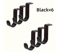 TEMU Juego de 6 soportes para barra de cortina de techo, soportes de metal para barra individual adecuados para barras de 5/8-1 , diseñados para uso pesado en cortinas de y dormitorio