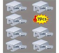 TEMU Juego de 7 cerraduras ajustables deslizantes para ventanas, dispositivo de seguridad para ventanas, uso comercial en hogar, oficina y RV, diseño moderno, fácil instalación