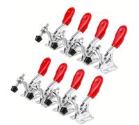 TEMU Juego de 8 Abrazaderas de Acero Mini-Duty, Herramienta Manual de Rápida con Abrazadera Horizontal GH-201A, Sujeción