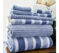 TEMU Juego de 8 toallas de terciopelo coral que 2 toallas de baño, 2 toallas de y 4 paños de - Felpa, súper , absorbente, de secado rápido y fácil de limpiar